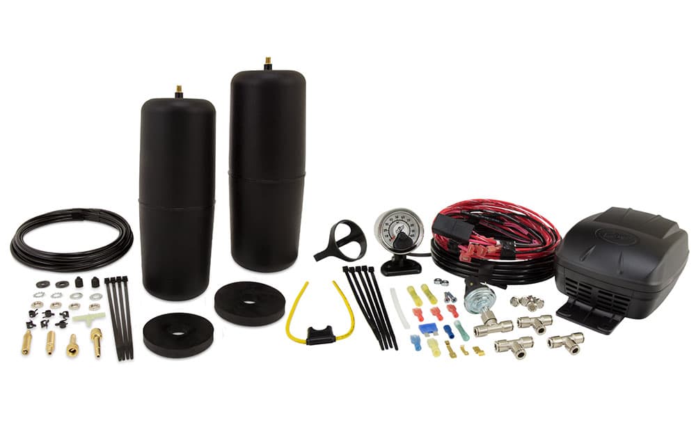 The 2009-2024 RAM 1500 Classic Combo Kit (PN 25818HD) and the 2019-2025 RAM 1500 New Body Style Combo Kit (PN 25828HD) feature the Air Lift 1000 HD with LoadController Compact.